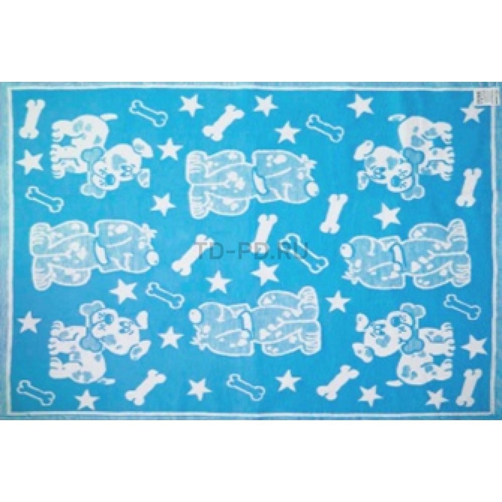 Одеяло байковое Жаккард детский рисунок 140Х100